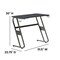 Flash Furniture 30 H, 51.5 W X Engineered Wood: Medium Density Fiberboard, Steel, Black NAN-RS-G1030-BK-GG - alternate 7